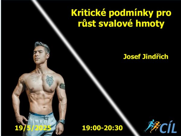 Kritické podmínky pro růst svalové hmoty 19. 5. 2025, 19:00 - 20:30